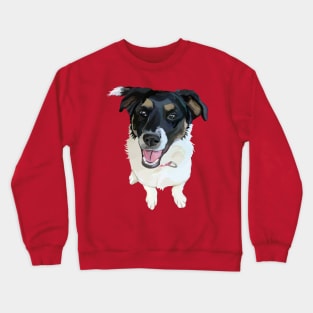 Cute Canine Border Collie Mix Crewneck Sweatshirt